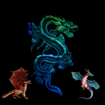 Image featuring 3 dragons