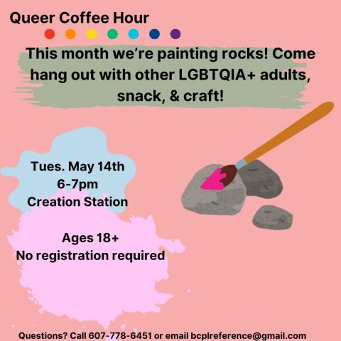 Queer Coffee Hour social post