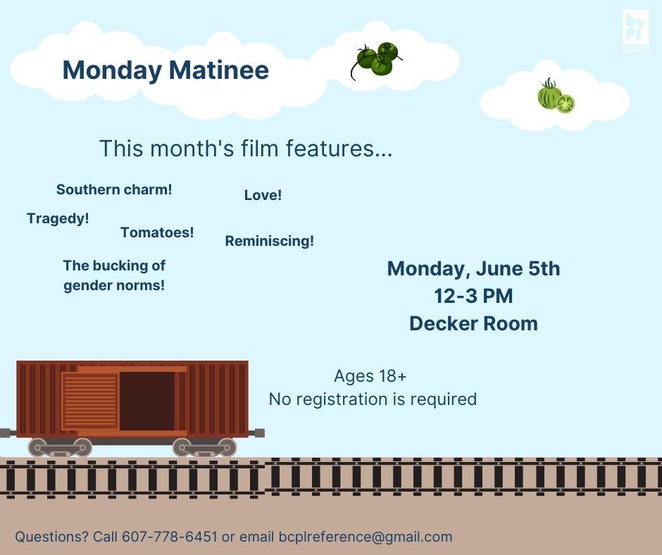 June monday matinee advertisement graphic  