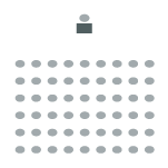 room, setup auditorium style with podium at front